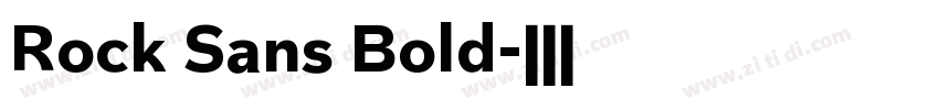 Rock Sans Bold字体转换